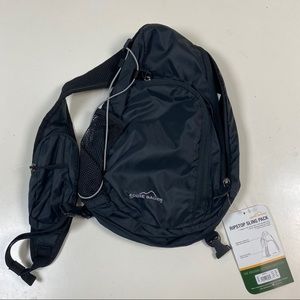 Eddie Bauer Ripstop Sling Bag Bookbag NEW